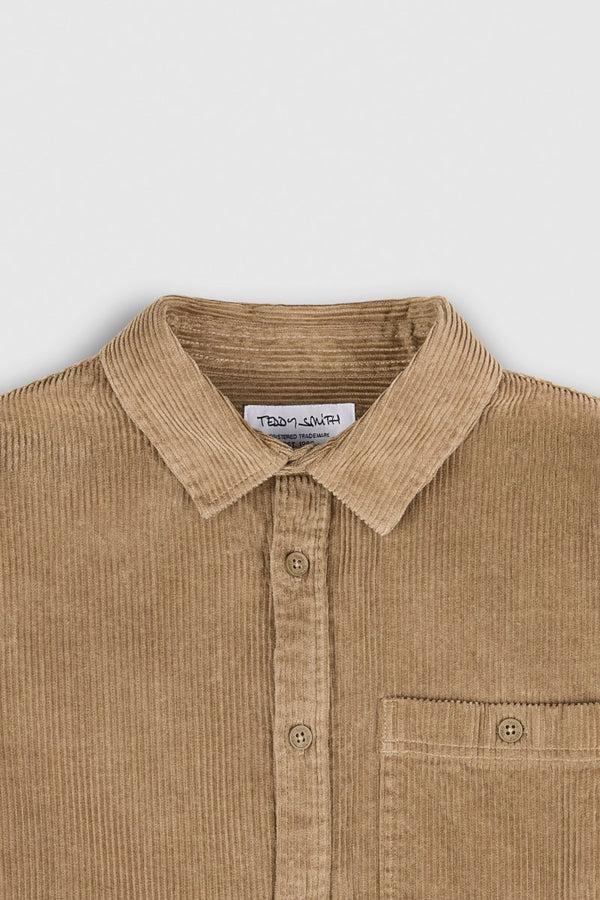 Teddy Smith Chemise C-VELVET ML JR CHATAIN