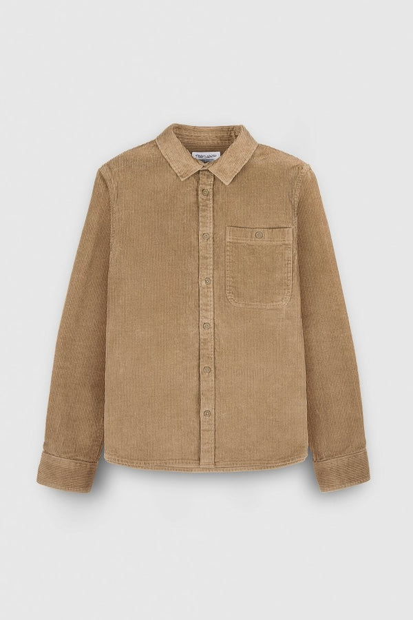 teddy smith Chemise C-VELVET ML JR CHATAIN