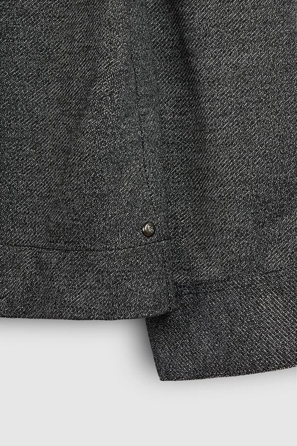 Teddy Smith Chemise C-WILLIAM ML MELANGE BLACK