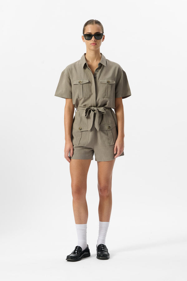 teddy smith Combinaison C-RINA TURBULENCE KAKI