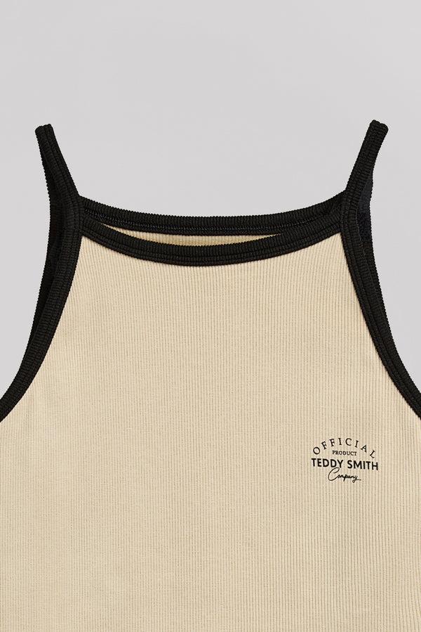 Teddy Smith Débardeur D-RIB JR BEIGE CLAIR