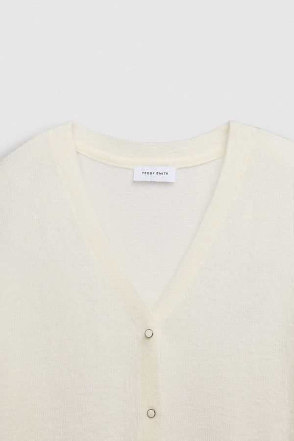 Teddy Smith Gilet G-PEPITE MIDDLE WHITE