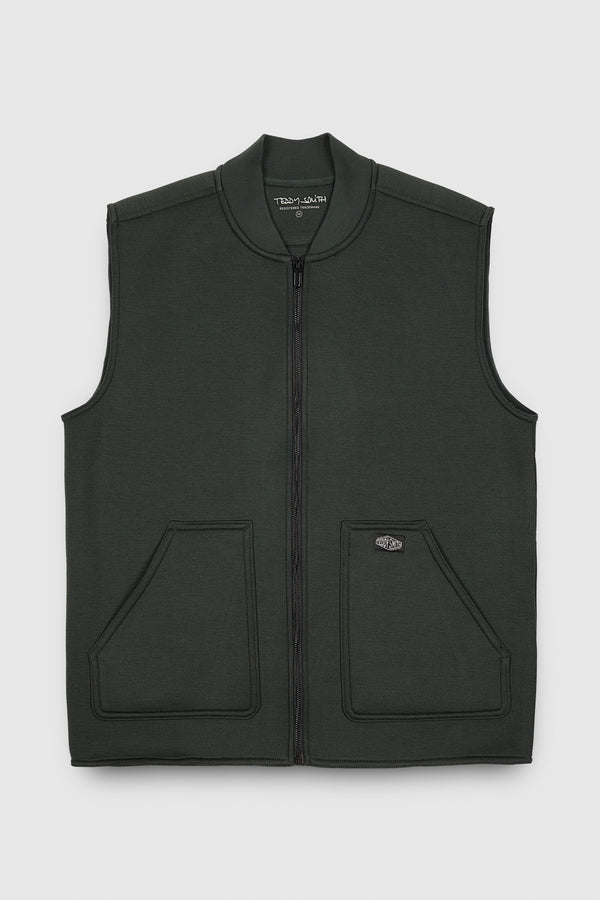 teddy smith Gilet G-RYSE ZIP DEEP KAKI