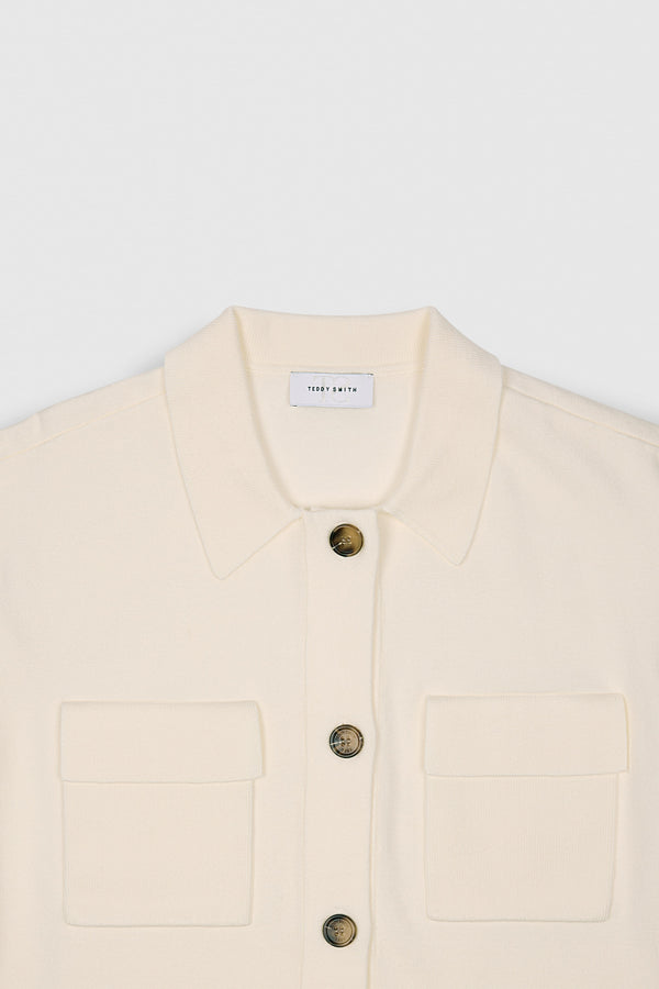 Teddy Smith Gilet G-STYLA MIDDLE WHITE