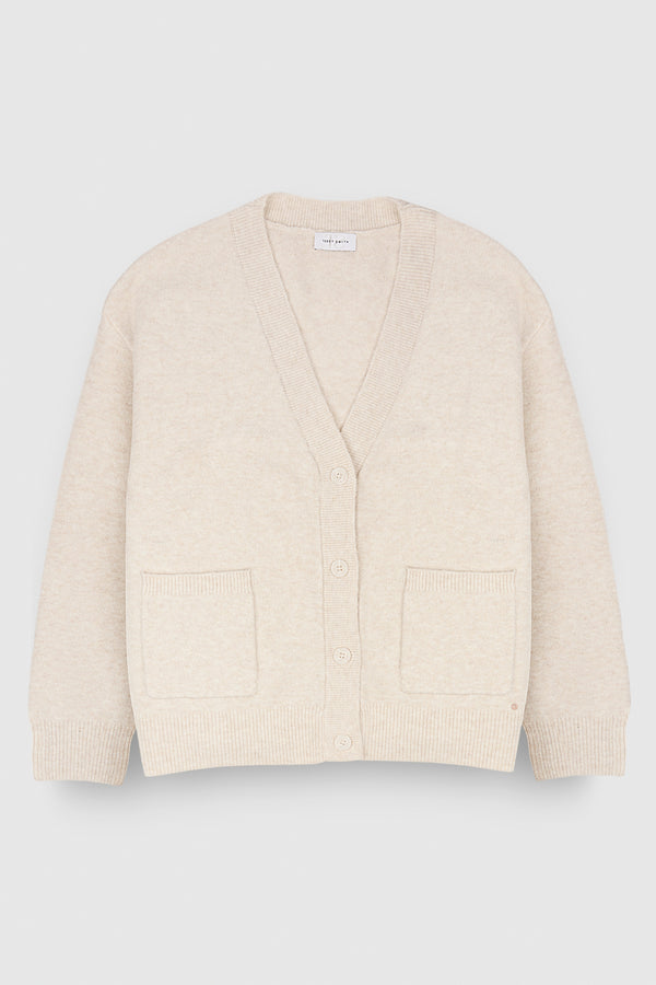 Teddy Smith Gilet G-TAYLOR MIDDLE WHITE CHINE