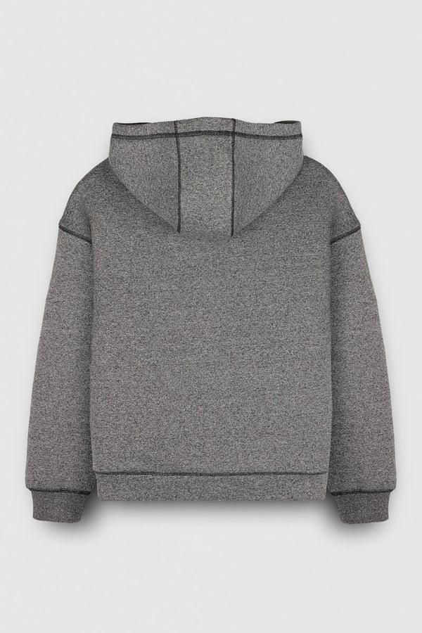 Teddy Smith Gilet GICLASS SHERPA MELANGE BLACK