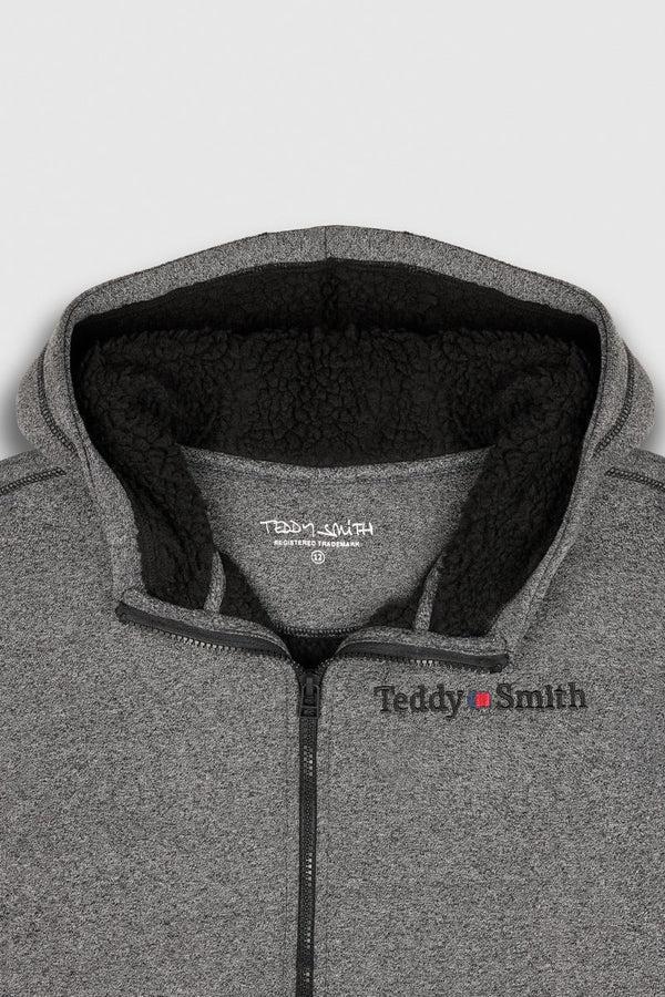 Teddy Smith Gilet GICLASS SHERPA MELANGE BLACK