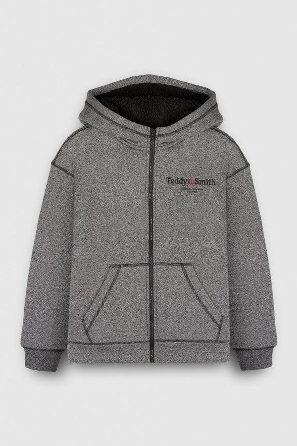 teddy smith Gilet GICLASS SHERPA MELANGE BLACK