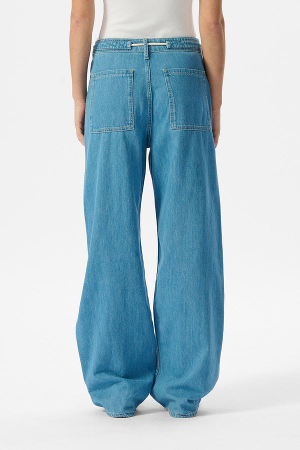Teddy Smith Jean PHOEBE WIDE FRIPP / INDIGO CLAIR