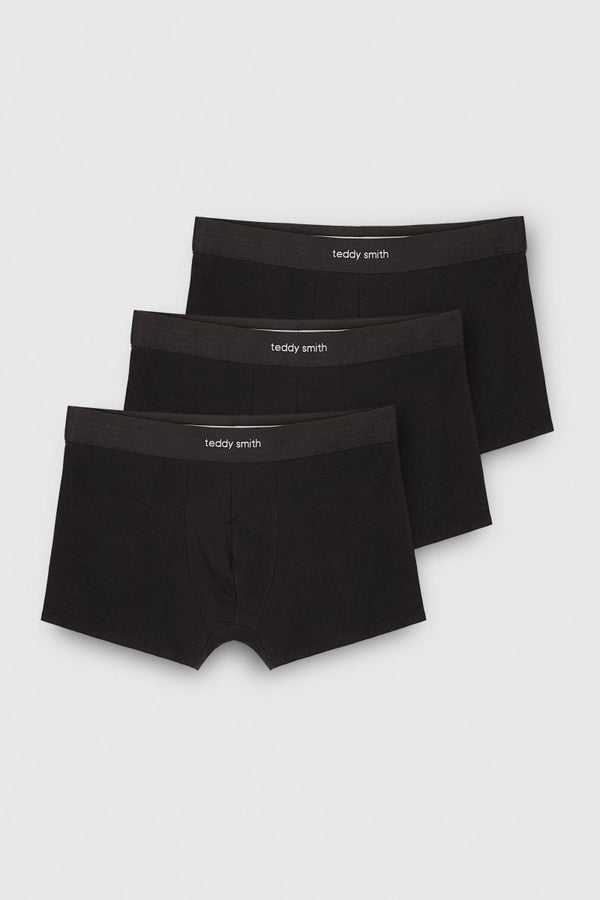teddy smith Lot de 3 boxers BORIS NOIR