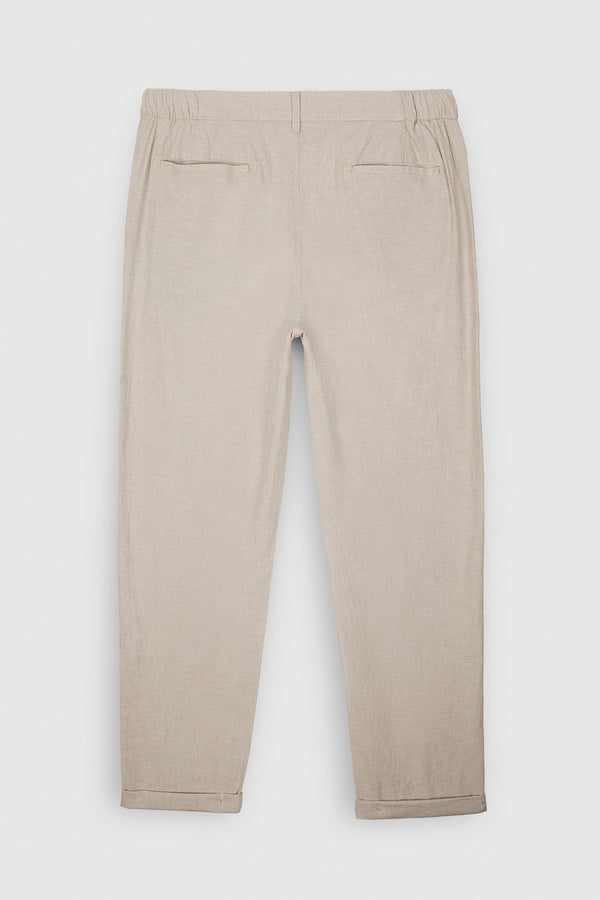 Teddy Smith Pantalon P-LINEN CHINO BEIGE