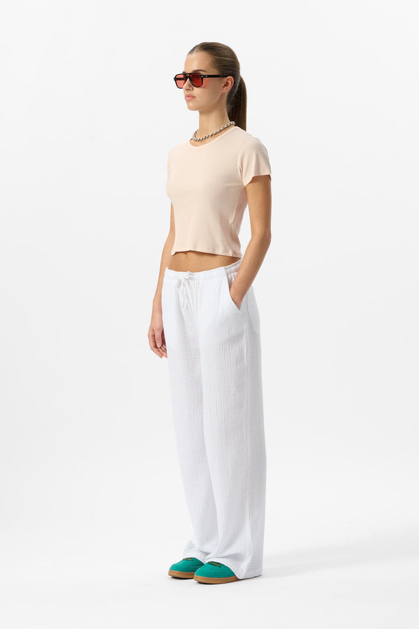 Teddy Smith Pantalon P-TOON BLANC