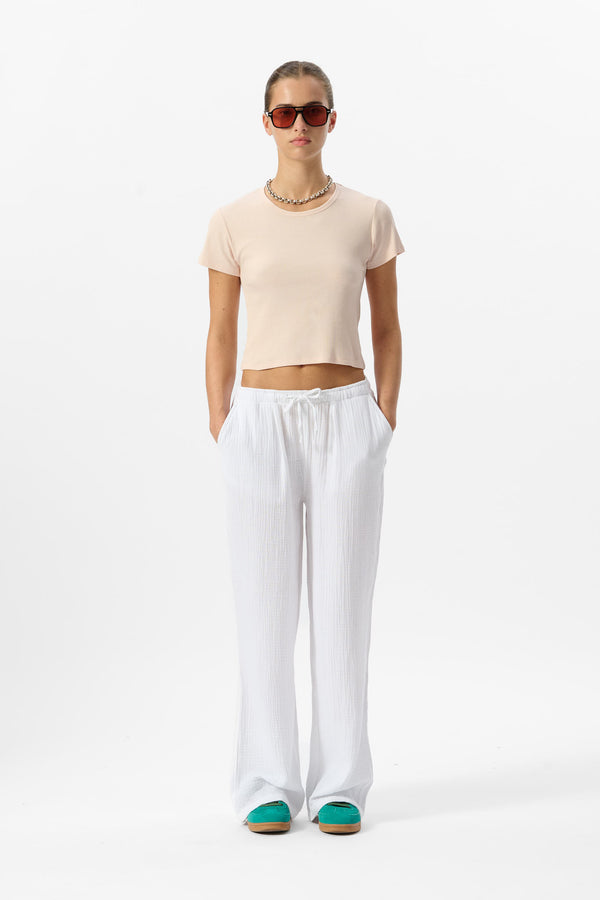 teddy smith Pantalon P-TOON BLANC