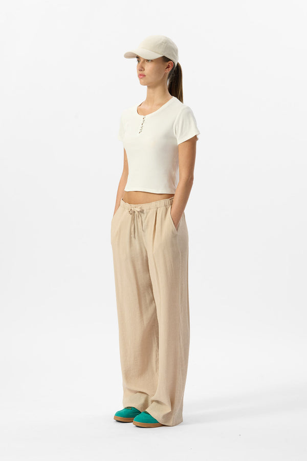 Teddy Smith Pantalon P-TYNA GRAIN DE SABLE
