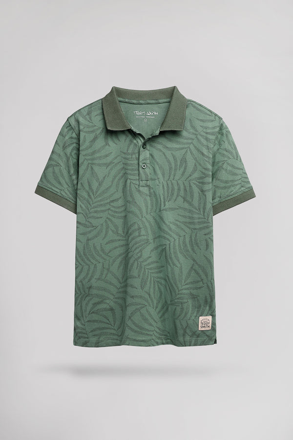 Teddy Smith Polo P-FEUILLAGE MC JR ICEBERG GREEN