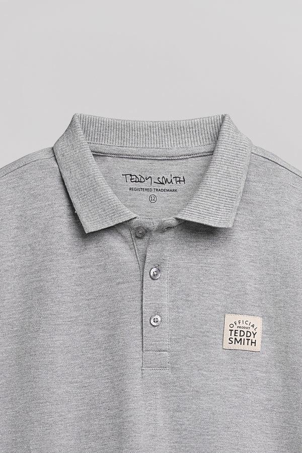 Teddy Smith Polo P-LABEL MC JR GRIS CHINE