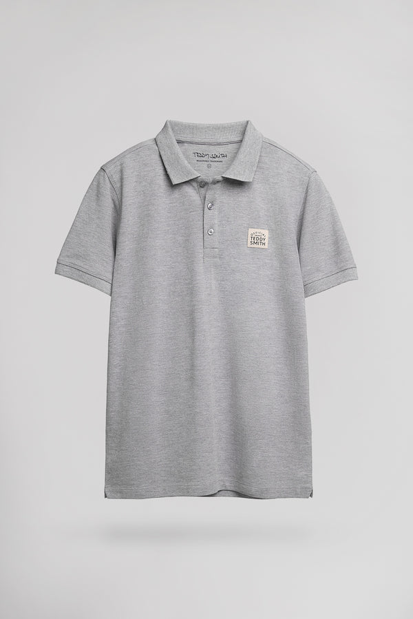 Teddy Smith Polo P-LABEL MC JR GRIS CHINE