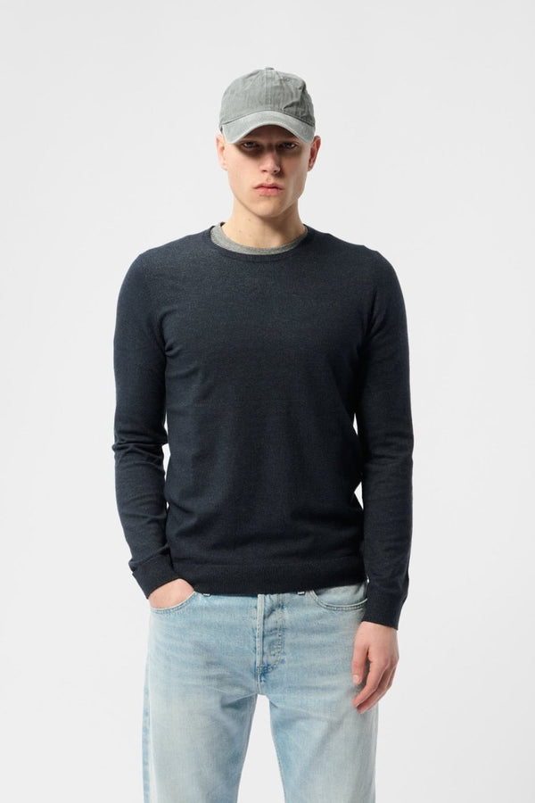 Teddy Smith Pull Col Rond P-MARC DARK NAVY CHINE