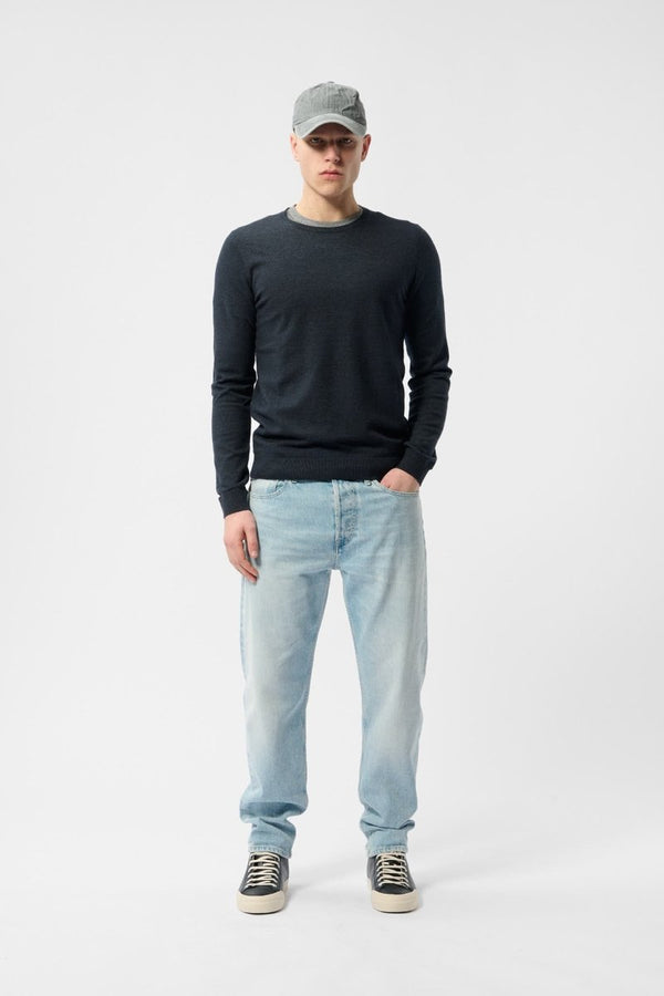 teddy smith Pull col rond P-MARC DARK NAVY CHINE