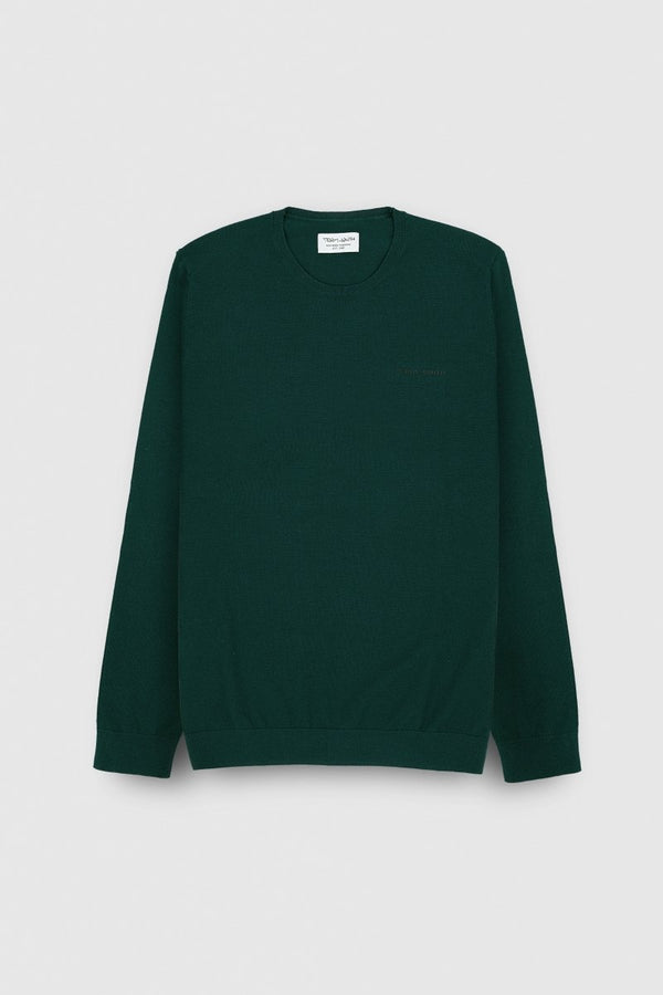 Teddy Smith Pull Col Rond P-MARC VERT SCARABE