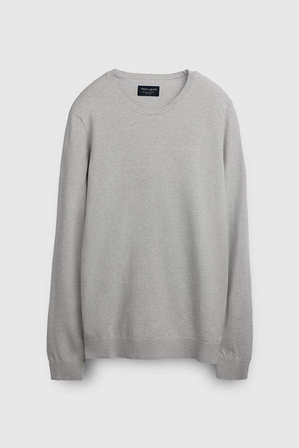 Teddy Smith Pull Col Rond P-MARC WHITE MELANGE