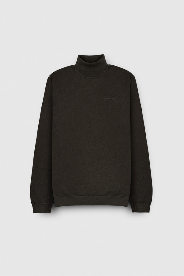 teddy smith Pull col roulé MARICK RAVEN KAKI