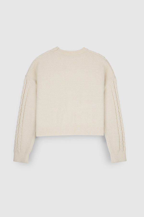 Teddy Smith Pull P-LOUISON MIDDLE WHITE CHINE