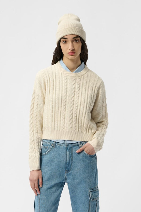 teddy smith Pull P-LOUISON MIDDLE WHITE CHINE