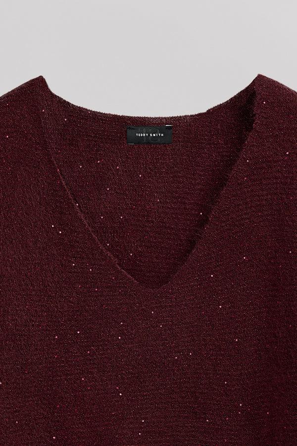 Teddy Smith Pull P-RACHEL BORDEAUX FONCE