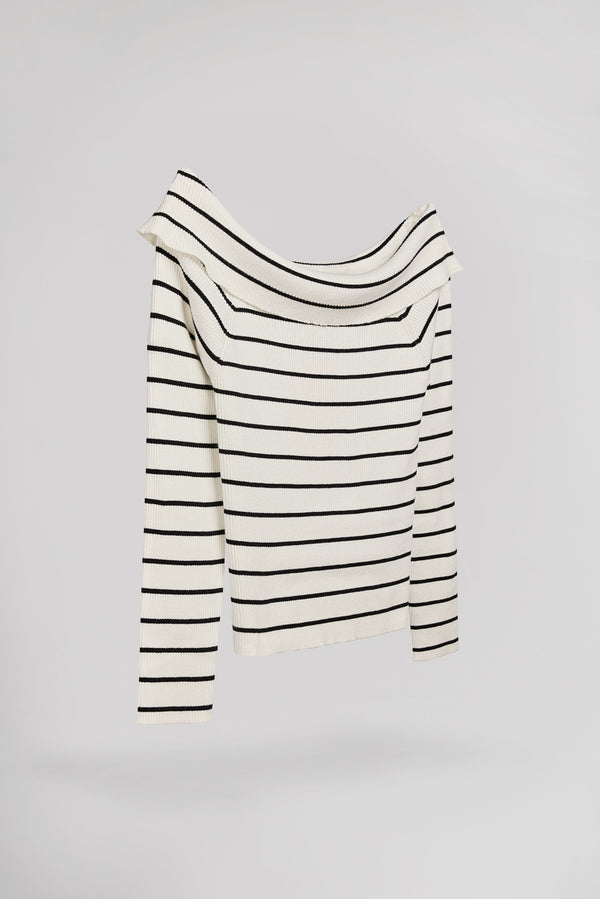 Teddy Smith Pull P-RYSIA MIDDLE WHITE/NOIR