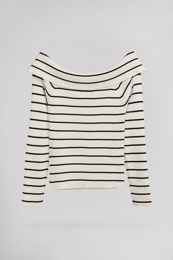 Teddy Smith Pull P-RYSIA MIDDLE WHITE/NOIR