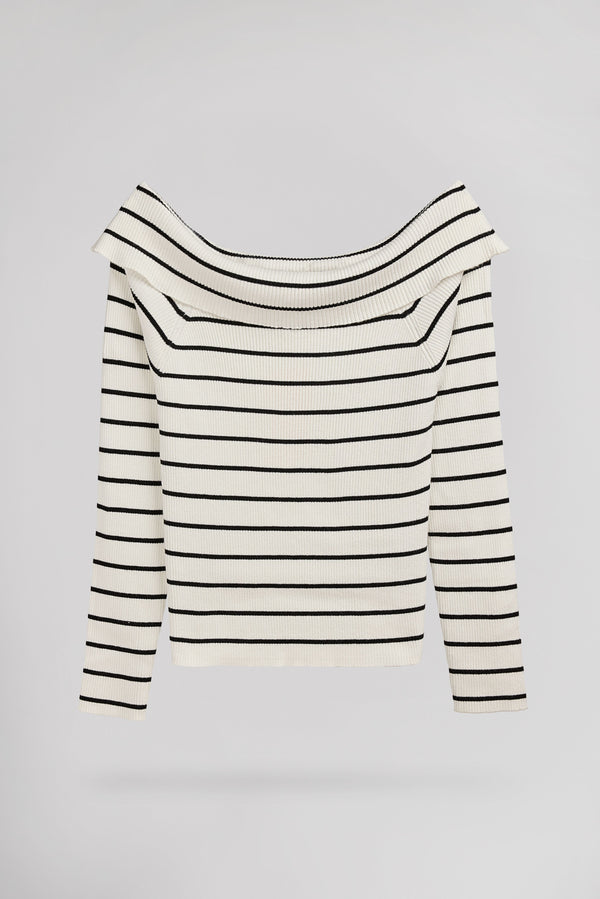 Teddy Smith Pull P-RYSIA MIDDLE WHITE/NOIR