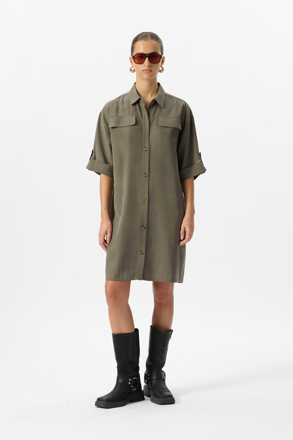 teddy smith Robe R-ROXANNA TURBULENCE KAKI