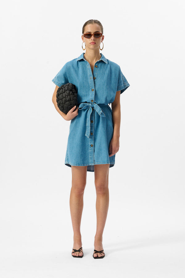 teddy smith Robe R-SIENNA FRIPP / INDIGO CLAIR