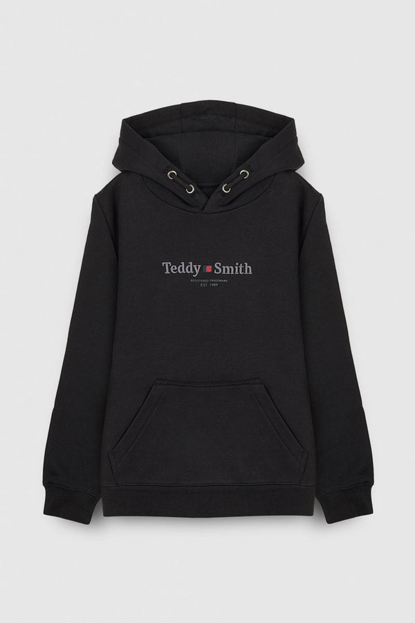 teddy smith Sweat à capuche S-JIM HOODY JR CHARBON