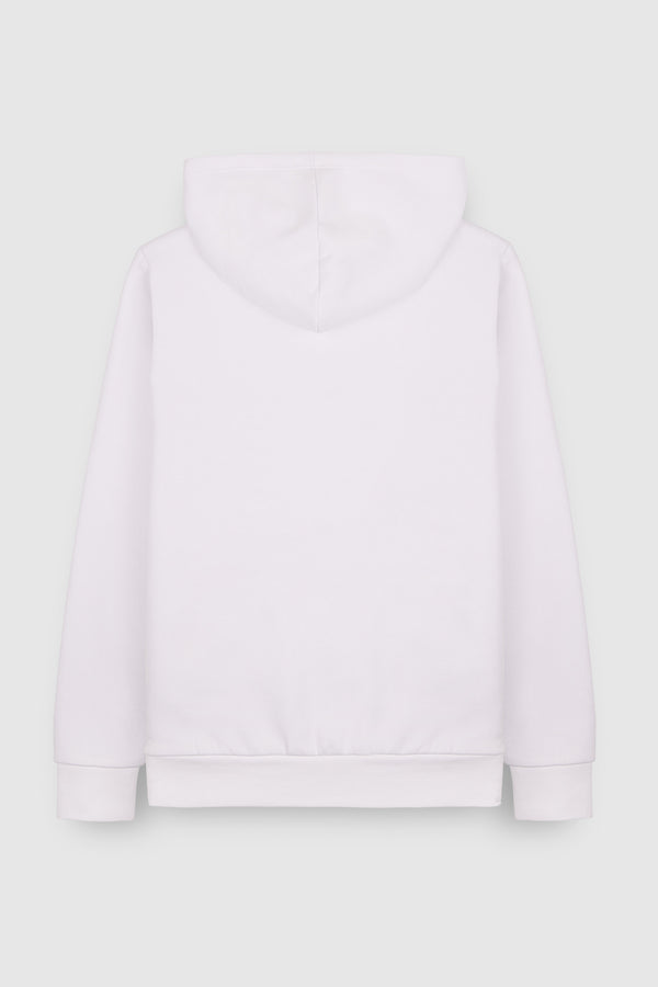 Teddy Smith Sweat à Capuche S-NARK HOODY JR BLANC