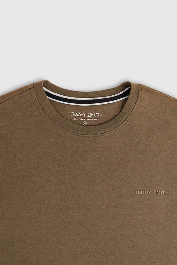 Teddy Smith Sweat Col Rond S-NARK RC MOKA BEIGE