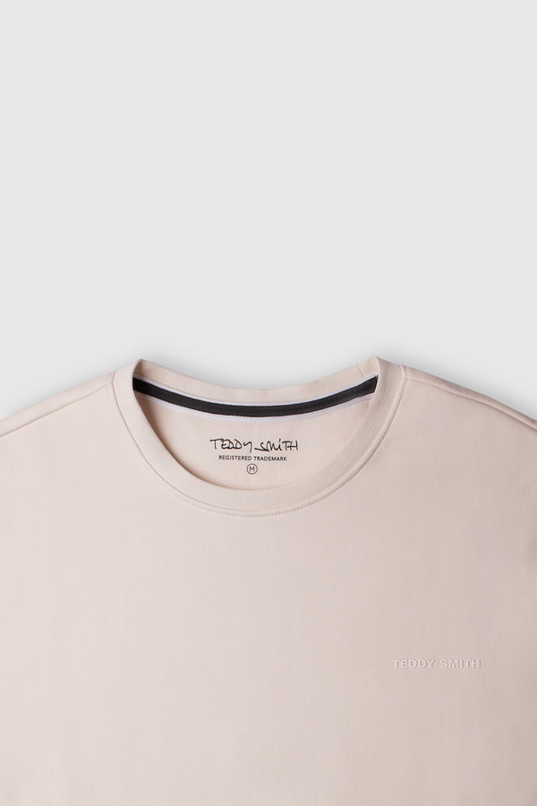 Teddy Smith Sweat Col Rond S-NARK RC NATUREL