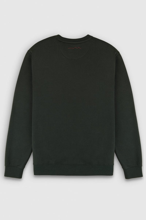 Teddy Smith Sweat Col Rond S-NARK RC VERT SCARABE