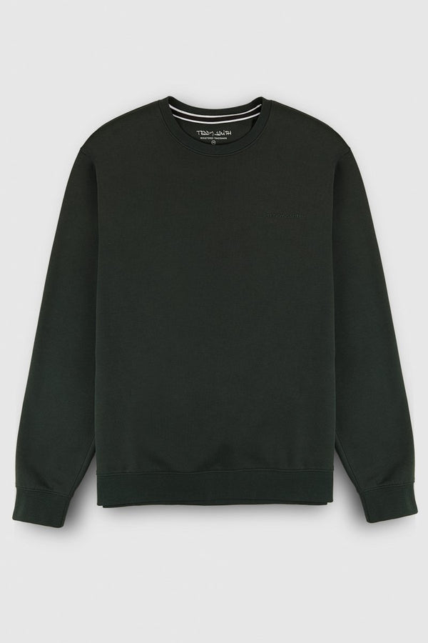teddy smith Sweat col rond S-NARK RC VERT SCARABE