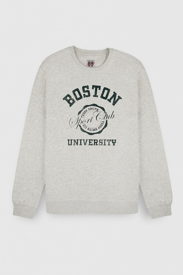 Teddy Smith Sweat S-BOSTON RC BLANC IVOIRE CHINE