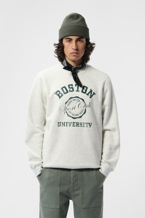 teddy smith Sweat S-BOSTON RC BLANC IVOIRE CHINE