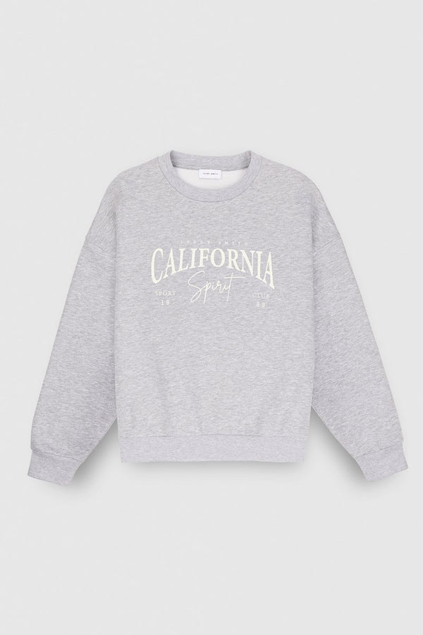 Teddy Smith Sweat S-CALI GRIS CHINE