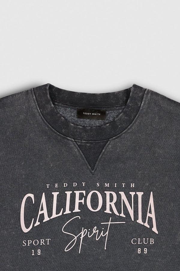 Teddy Smith Sweat S-CALI WASH NOIR