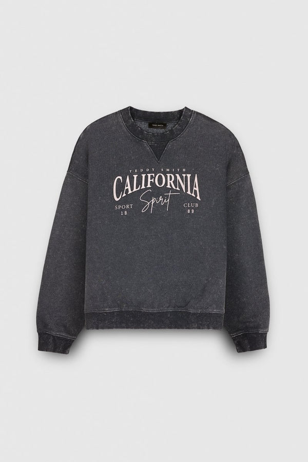 teddy smith Sweat S-CALI WASH NOIR