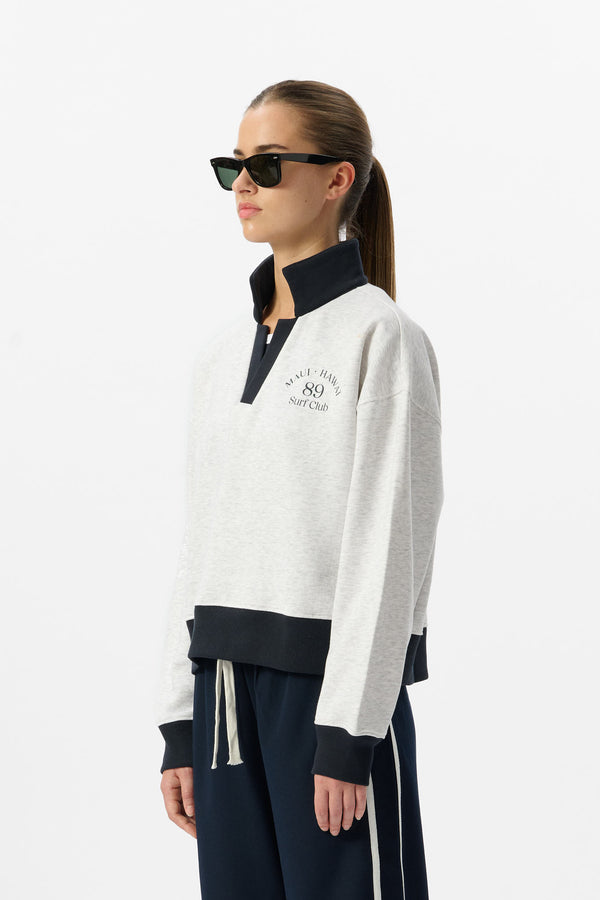 Teddy Smith Sweat S-DOLL WHITE MELANGE