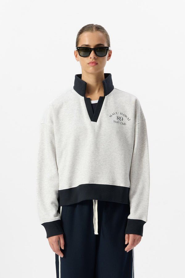 teddy smith Sweat S-DOLL WHITE MELANGE