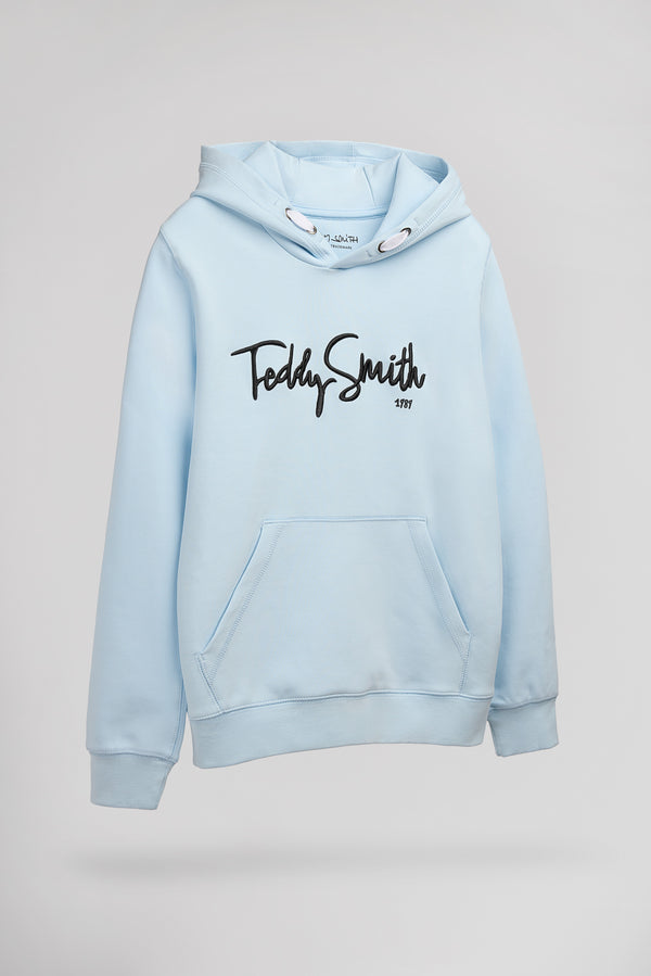 Teddy Smith Sweat S-EVRY HOODY JR BLEU CLAIR