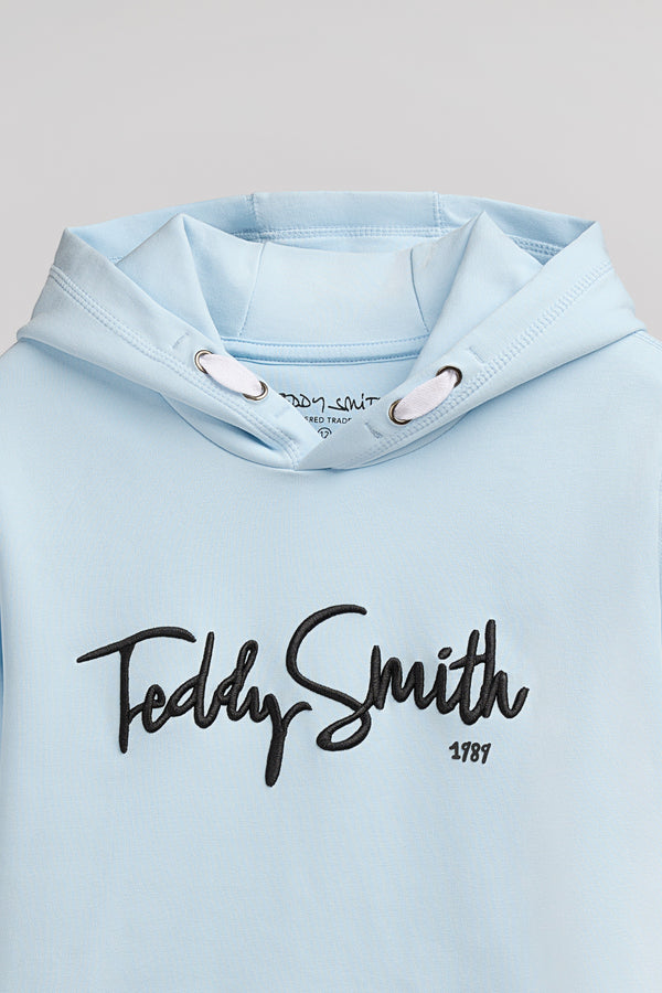Teddy Smith Sweat S-EVRY HOODY JR BLEU CLAIR