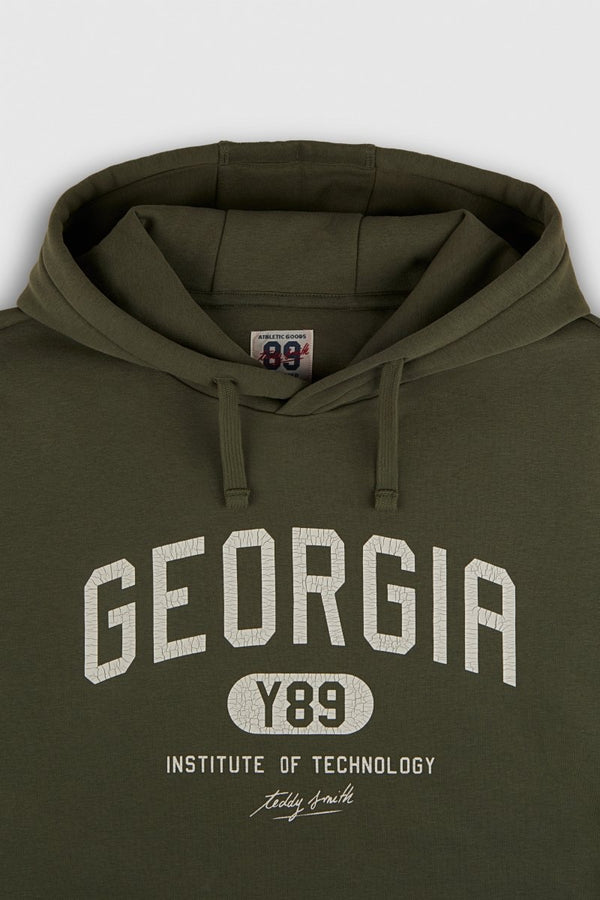 Teddy Smith Sweat S-GEORGIA HOODY MILITARY KAKI